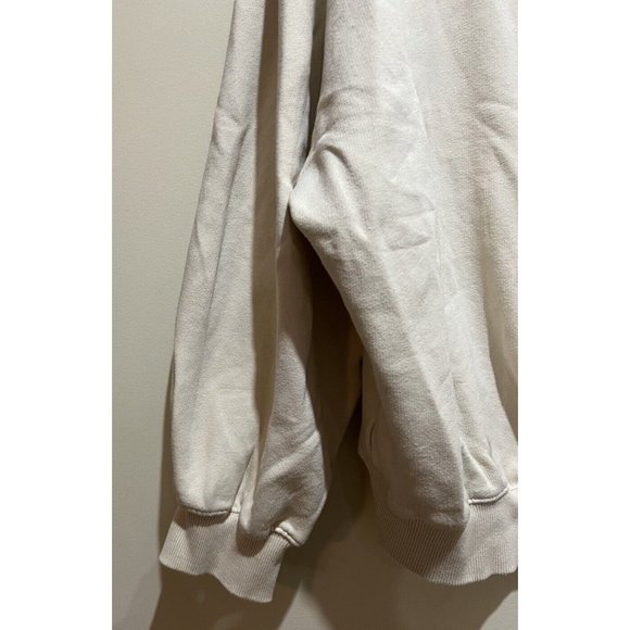 BDG Urban Outfitters  Crew Neck Sweatshirt Size Medium ~ Oversized ~ Ivory/Blue - Picture 7 of 8